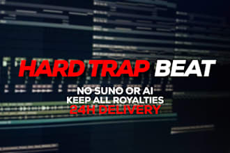 make a hard trap beat for you