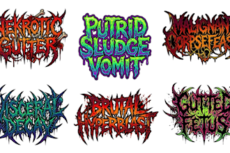 do goregrind, death grind and brutal death metal logo