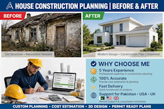 calculate accurate house construction cost estimation and material quantity