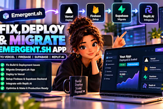 fix deploy migrate emergent sh app to vercel firebase supabase backend replit ai