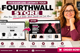 redesign fourthwall website redesign and optimize your fourthwall store setup