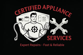 do electronics store and home appliances repairing logo