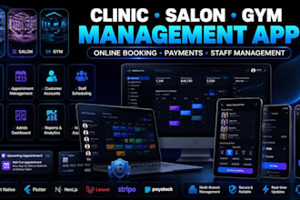 build clinic salon gym management software web app online patient booking portal