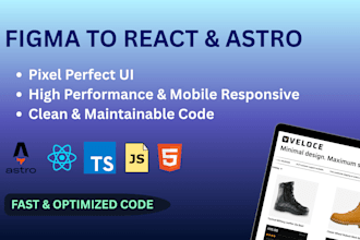 do figma to responsive reactjs website development