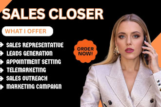 sales closer b2b sales representative sales closer agent salesperson
