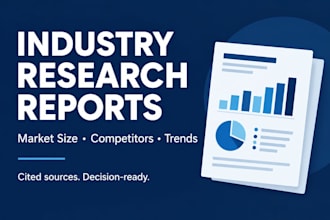 industry research, market analysis, and competitor reports