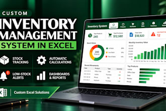 create a custom excel inventory management system with automation