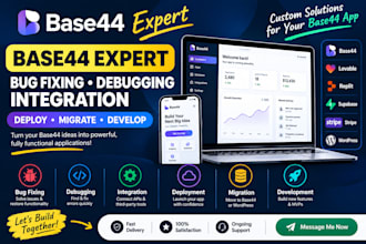 be your base44 expert for bug fixing, debugging and integration