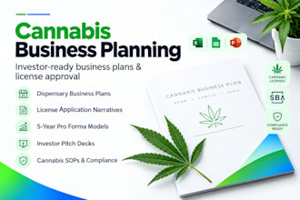 write a cannabis dispensary business plan for license and funding
