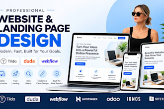design tilda duda webflow hostinger odoor ionos site123 website landing page