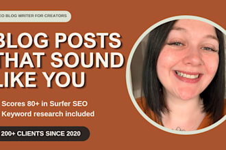 write SEO blog posts and articles optimized with surfer