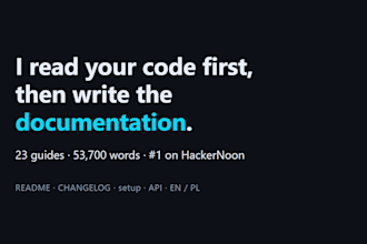 read your code first, then write the documentation