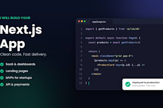 build a nextjs app for you