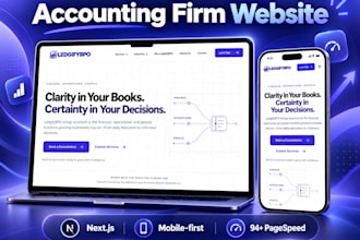 build a modern accounting, bookkeeping or CPA firm website