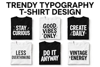 design 3 modern typography t shirt and trendy streetwear tshirt