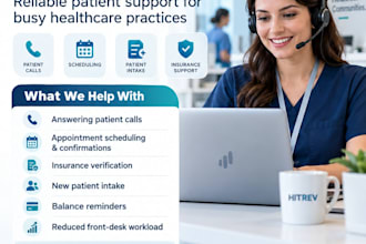 be your medical virtual front desk receptionist for US practices