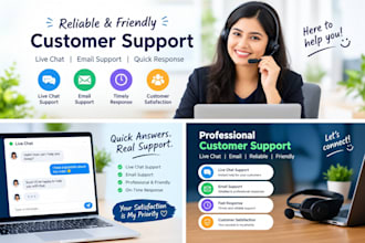 provide professional customer support and live chat support