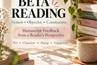 beta read your manuscript and provide an honest reader review