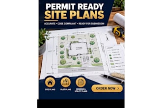 design architectural floor plans for building permit