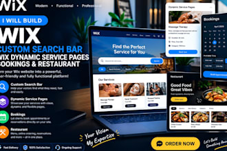 build wix custom search bars wix dynamic service pages bookings and restaurant