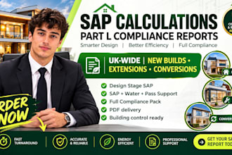 do sap calculations, part l compliance, epc, building control, energy reports UK