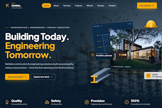 build a modern responsive business website with nextjs or wordpress