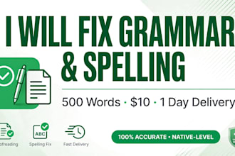 check grammar and fix english mistakes