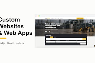 build a fullstack web app or website with nextjs and nodejs