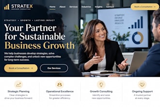 design squarespace business consultant website wix consulting agency website