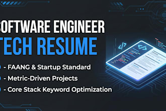write your software engineer resume and tech cv for faang jobs