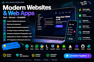 build modern responsive website and andriod app