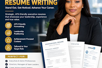 write an executive resume for senior professionals