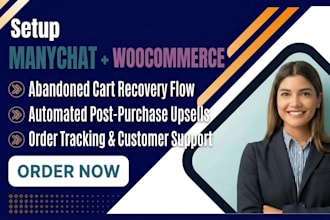 build manychat woocommerce customer automation