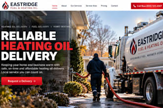 design wix heating oil delivery website fuel delivery oil company website