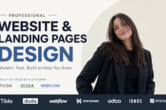 design tilda duda webflow hostinger odoor ionos site123 website landing page
