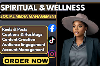be your social media manager for spiritual and wellness brands