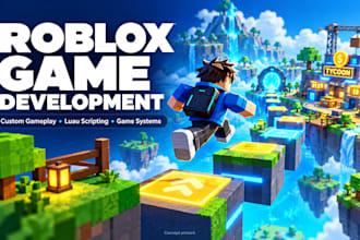 develop a custom roblox game with scripting and gameplay systems