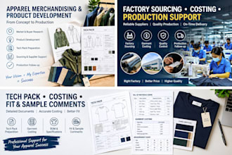 provide professional apparel merchandising and garment production services