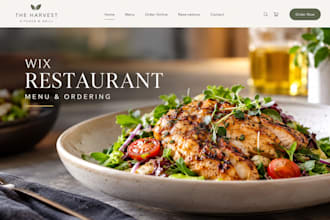 build wix restaurant menu online ordering food delivery pickup reservation setup