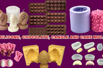 design silicone soap candle chocolate mold praline  bonbon clay and craft mold