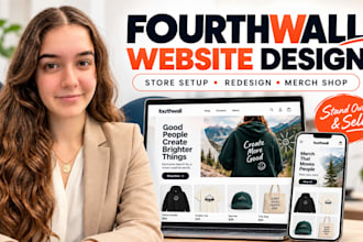 do fourth wall website design fourthwall website setup fourthwall pod store