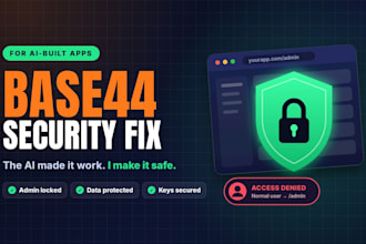 base44 audit expert base44 bug fix base44 security fix base44 app deployment