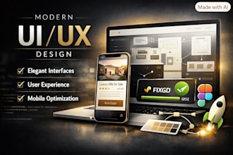 design a modern UI UX