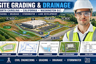north carolina california washington dc site grading drainage stormwater plans