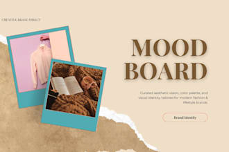 create aesthetic fashion moodboards and brand visual concepts