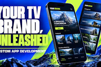 build iptv app, ott app, video streaming app and smart tv app in 7 days
