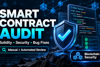 do smart contract audit, blockchain security code review and solidity testing