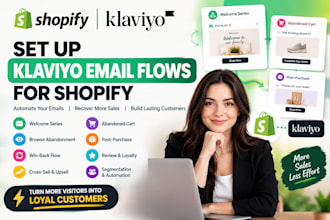 set up klaviyo email flows for shopify