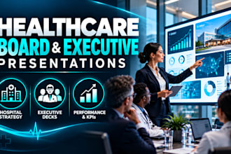 redesign healthcare board and executive presentations for hospitals