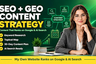 create an SEO and GEO content strategy with a topical map